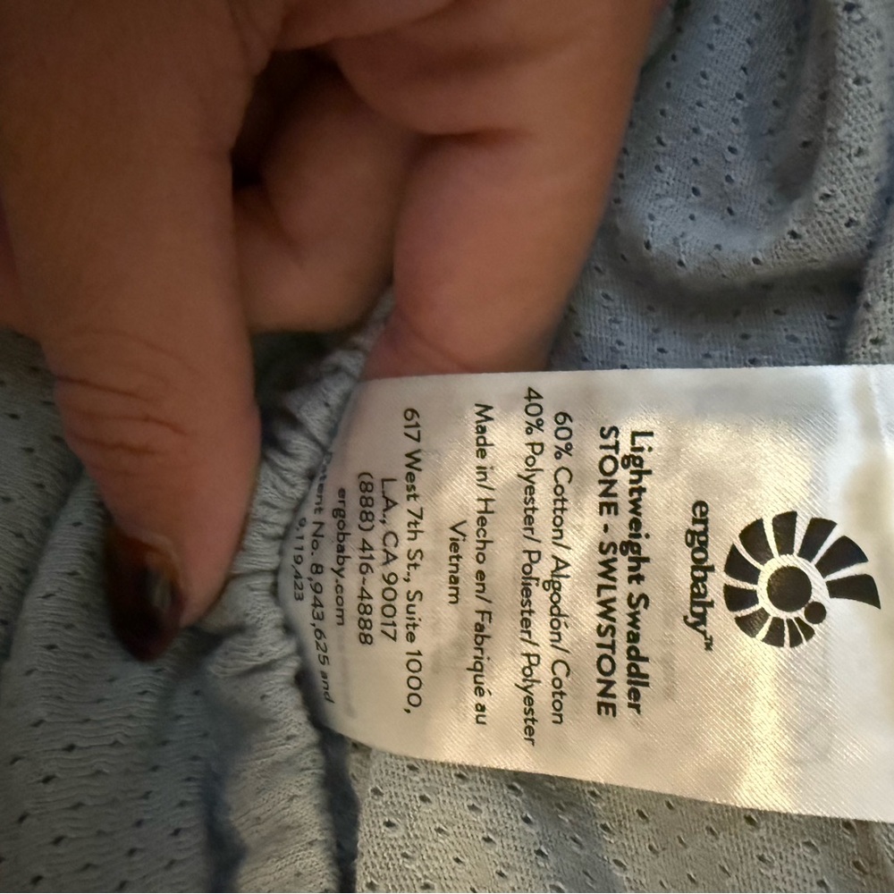 Ergobaby Gray and Yellow Swaddler
